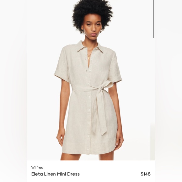 Aritzia Dresses & Skirts - SOLD-    Aritzia Eleta Linen dress